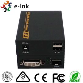 सिग्नल EDID LC कनेक्टर DVI वीडियो टू फाइबर कन्वर्टर 4K X 2K 3860 * 2160 30Hz 3D